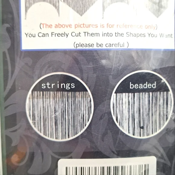 YaoYue Beaded String Curtain Black - Picture 8 of 8